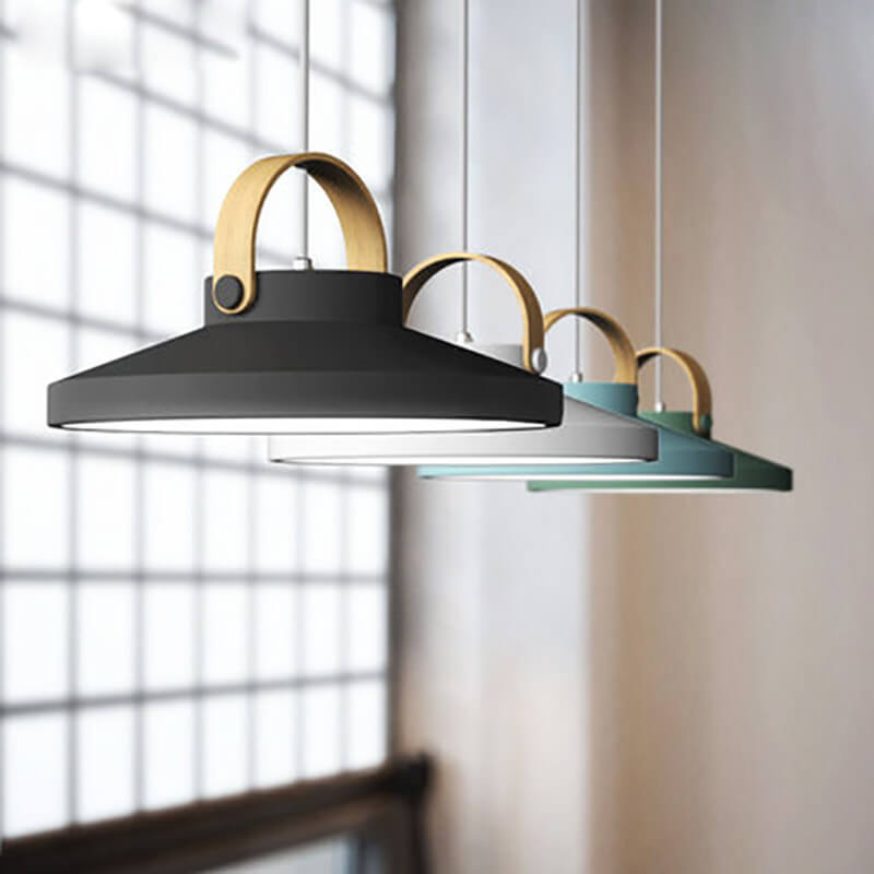 Nordic Macaron Ring Dome 1-Light LED Pendant Light