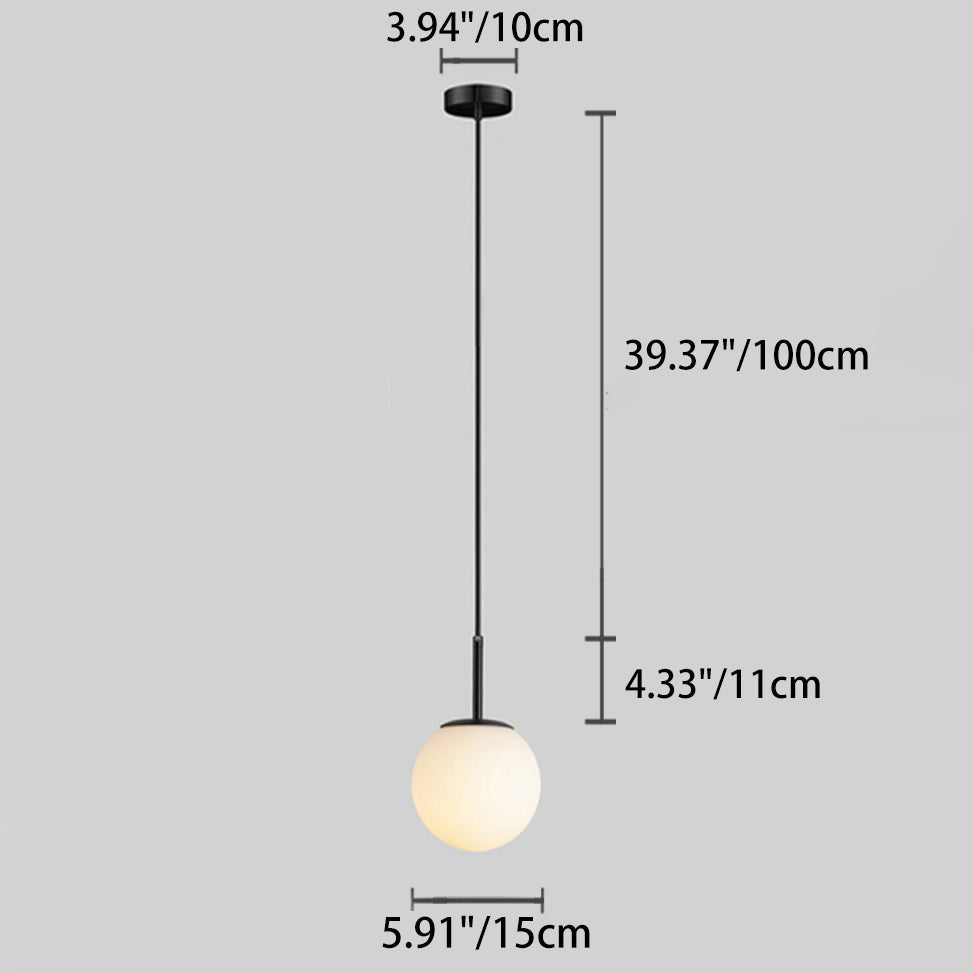 Glass Globe Pendant Light