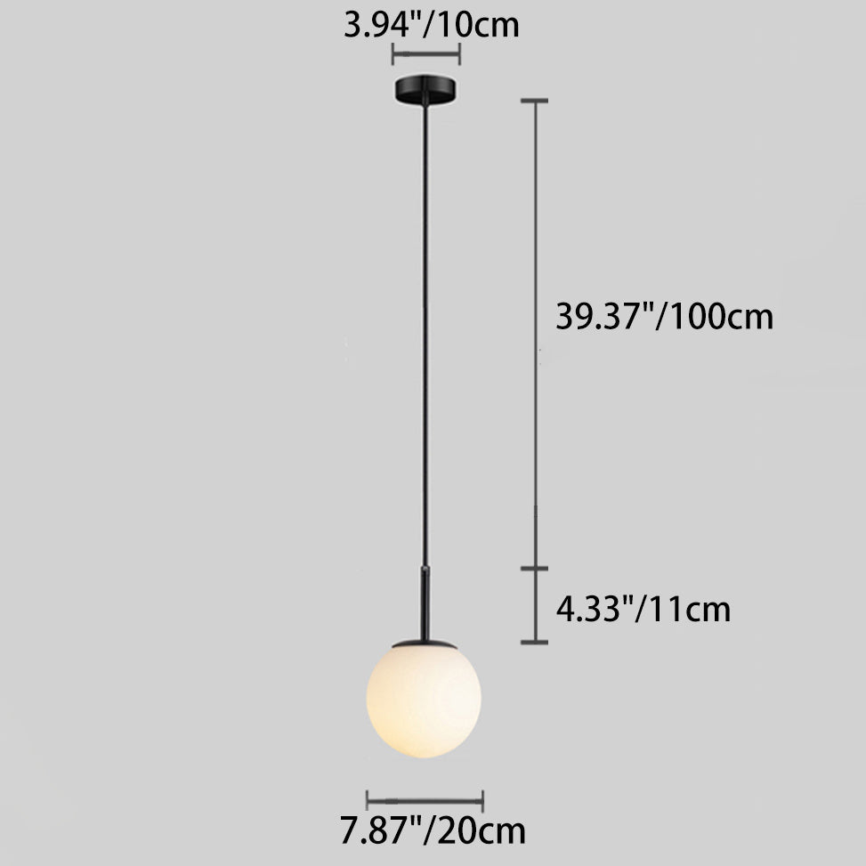 Glass Globe Pendant Light