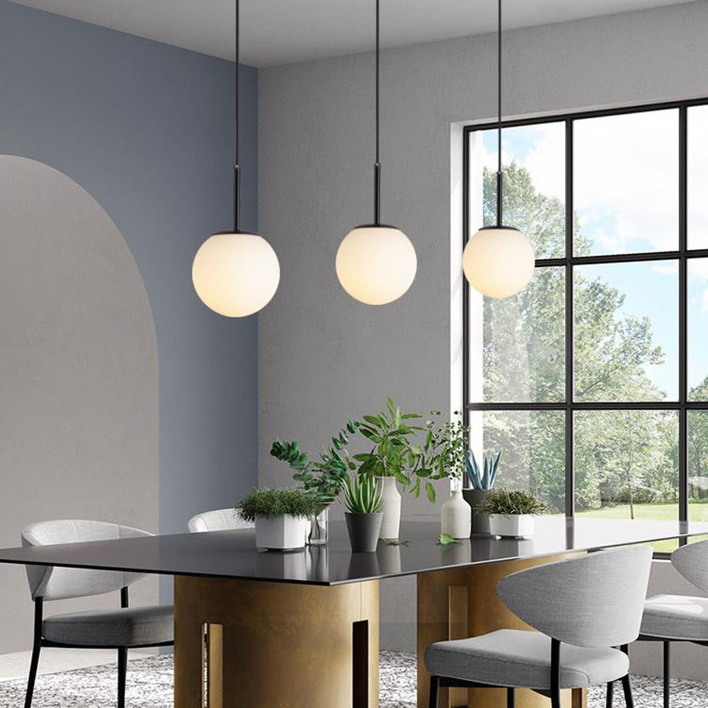 Glass Globe Pendant Light