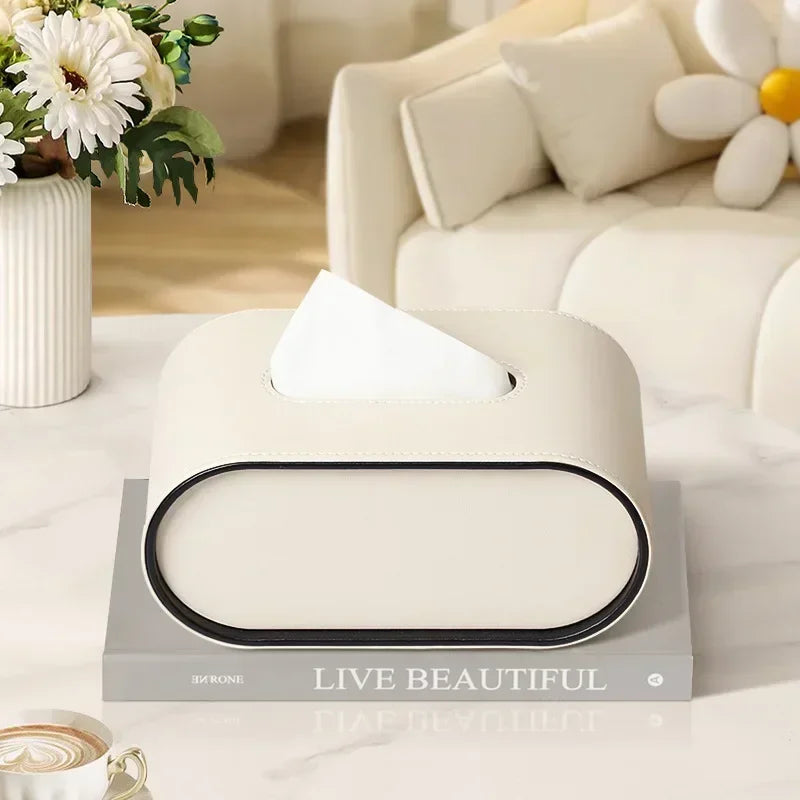 Minimalist Oval Tissue Box Cover