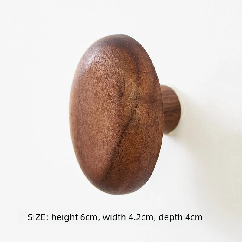 Wooden Knob Wall Hooks