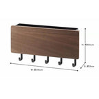 Wall-Mounted Key Rack with Hooks