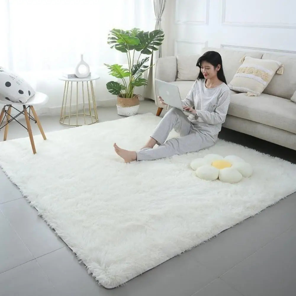 Tie-Dye Plush Shaggy Area Rug