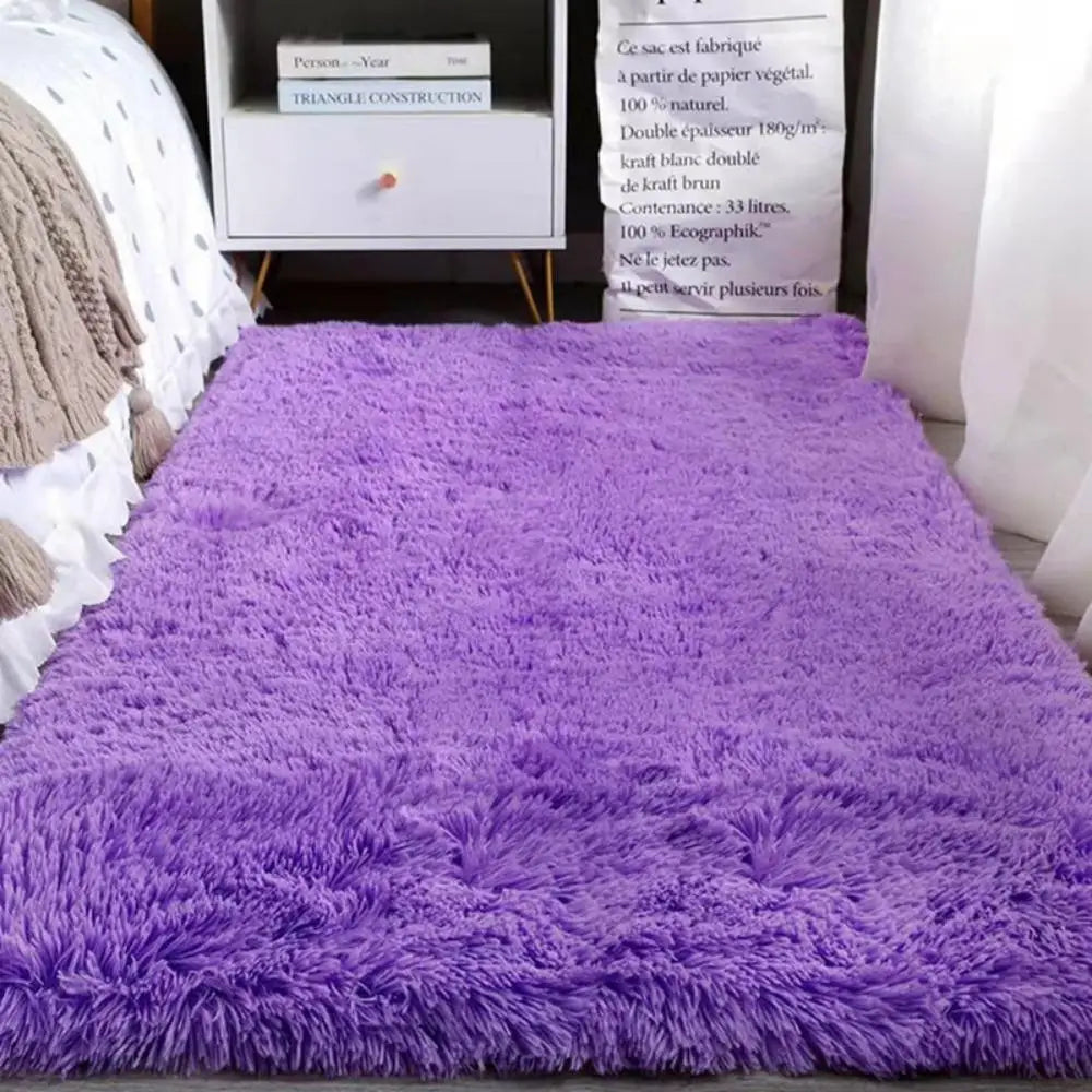 Tie-Dye Plush Shaggy Area Rug