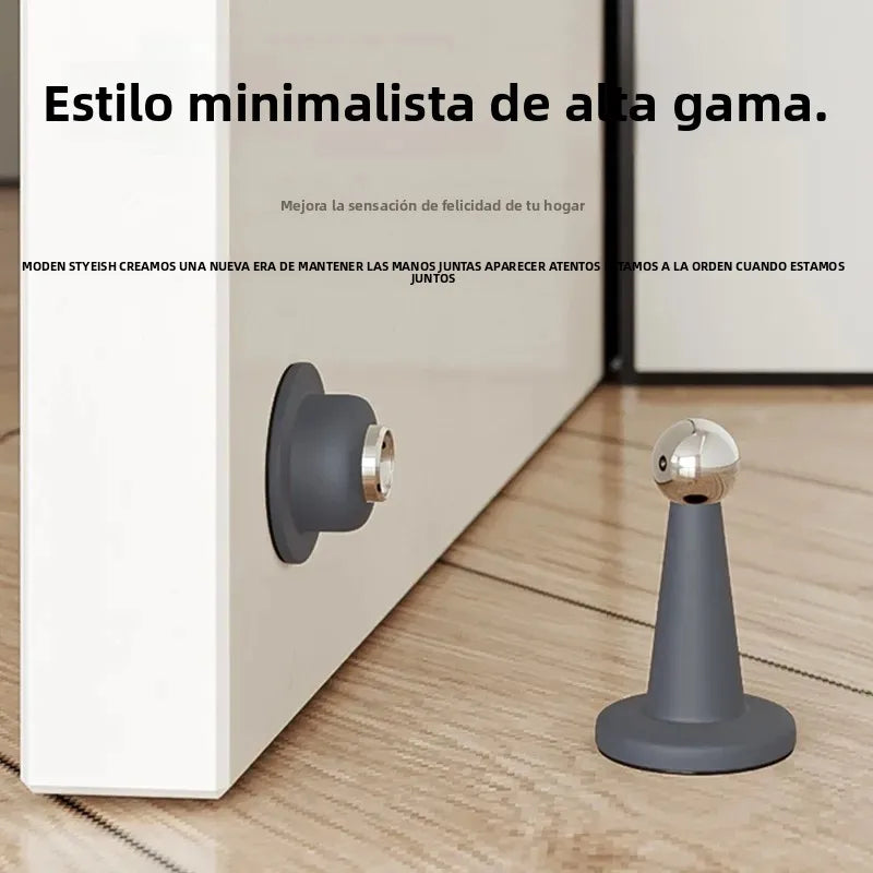 No-Drill Silicone Door Stopper