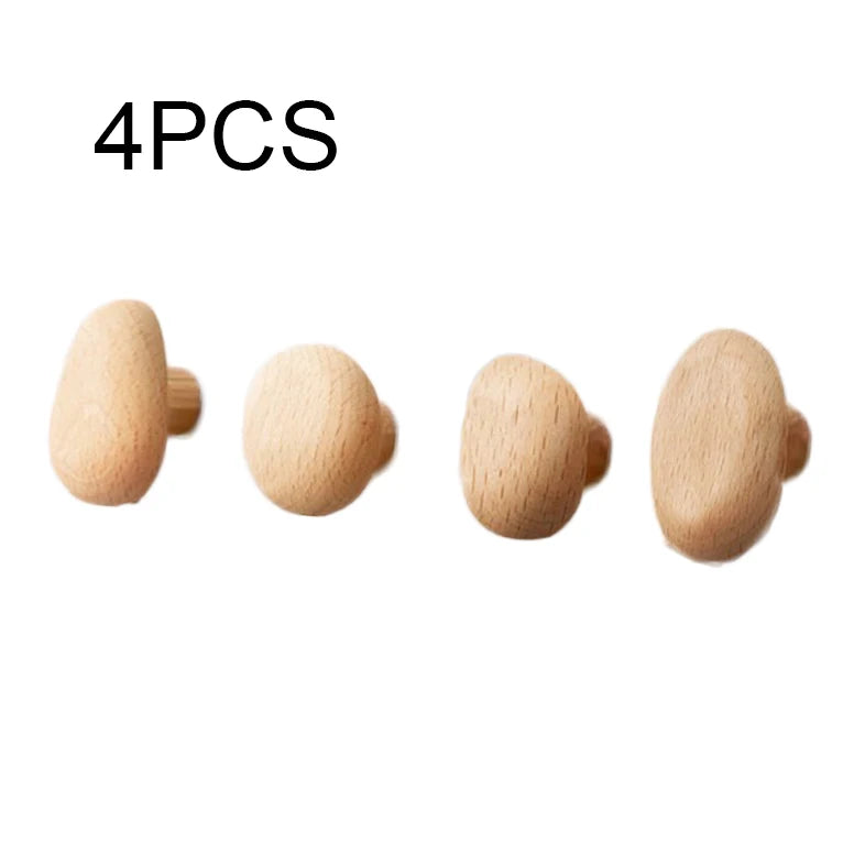 Wooden Knob Wall Hooks