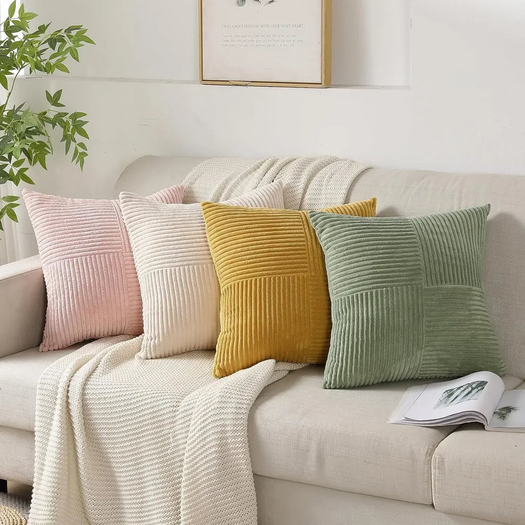 Ribbed Corduroy Cushion Cover