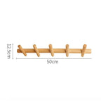Scandinavian Wooden Wall Coat Rack