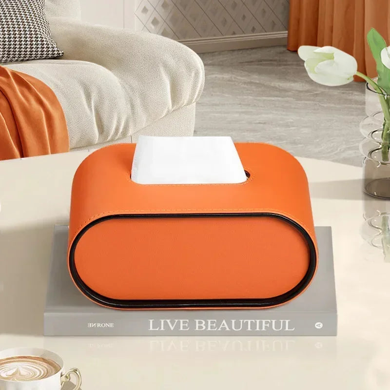 Minimalist Oval Tissue Box Cover