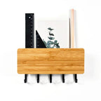 Wall-Mounted Key Rack with Hooks