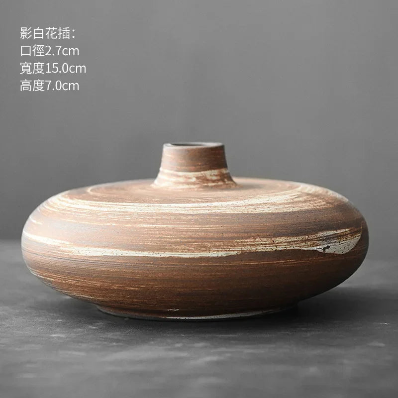 Matte Black Stone-Effect Sculptural Vase