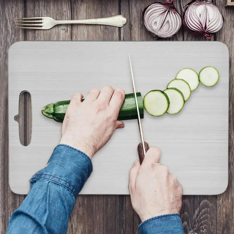 Double-Sided Metal Chopping Board
