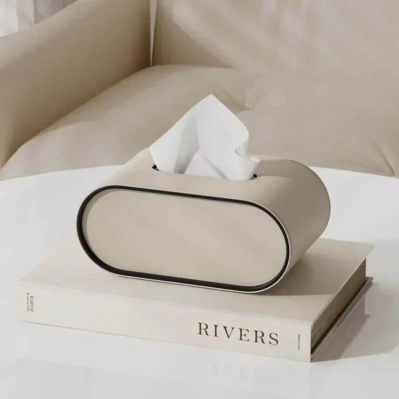 Minimalist Oval Tissue Box Cover