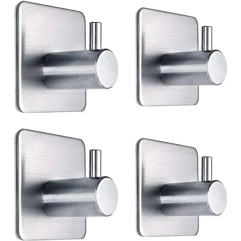 Adhesive Stainless Steel Robe Hooks