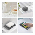 Self-Draining Silicone Soap Dish