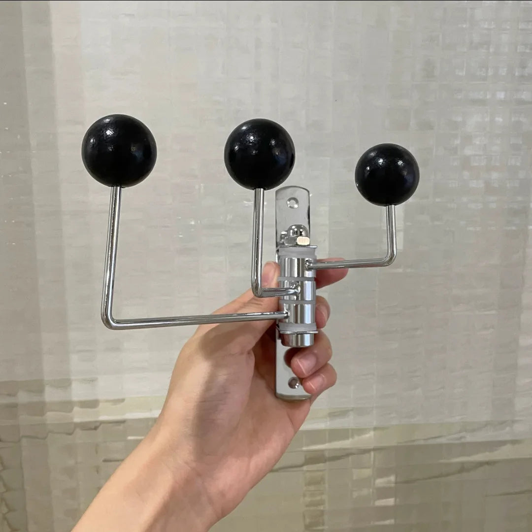 Rotating Iron Wall Hook with Wooden Tips