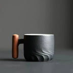 Ceramic Mug with Wooden Handle