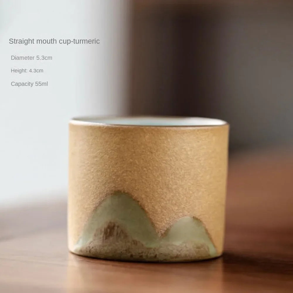 Ceramic Mug with Wooden Handle