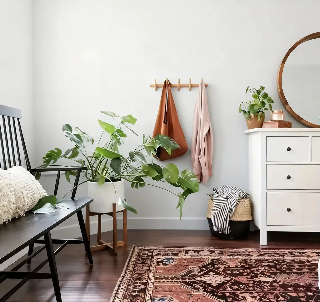 Scandinavian Wooden Wall Coat Rack