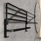 Folding Aluminium Towel Rack with Hook