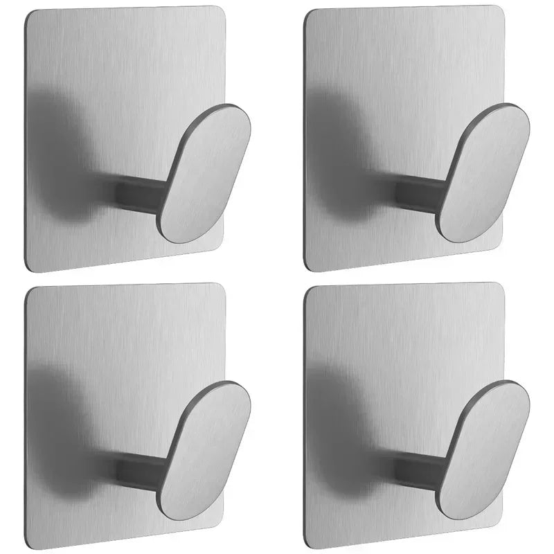 Adhesive Stainless Steel Robe Hooks