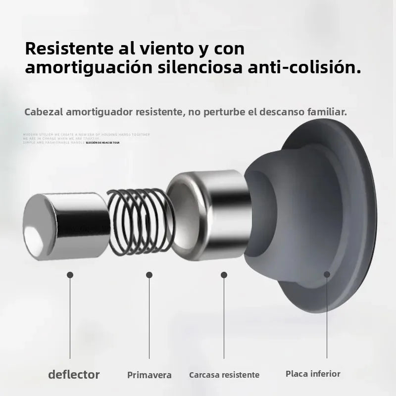 No-Drill Silicone Door Stopper