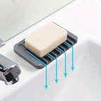 Self-Draining Silicone Soap Dish