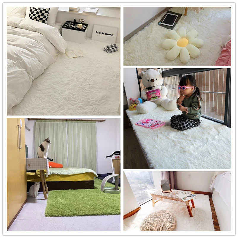 Soft Faux Fur Shaggy Area Rug