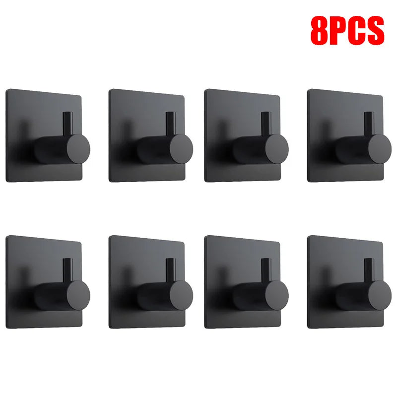 Adhesive Stainless Steel Robe Hooks