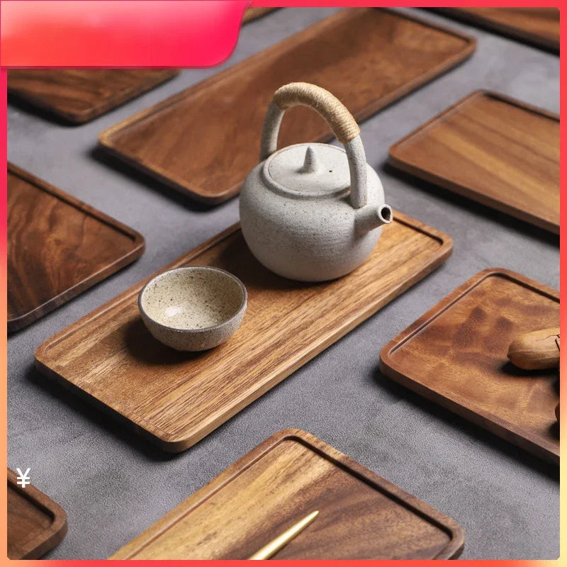Wooden Tea and Serving Tray