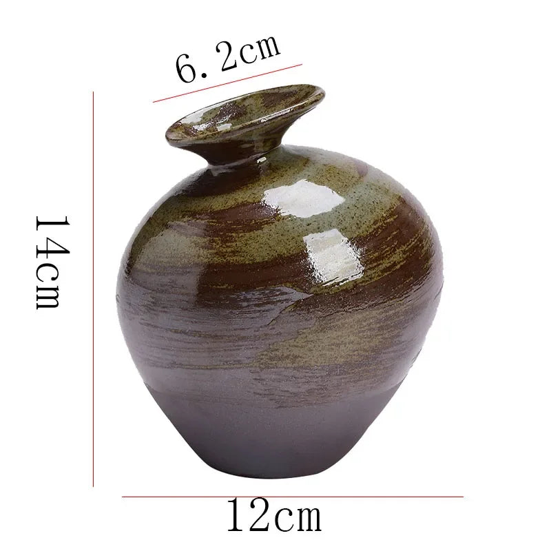Matte Black Stone-Effect Sculptural Vase