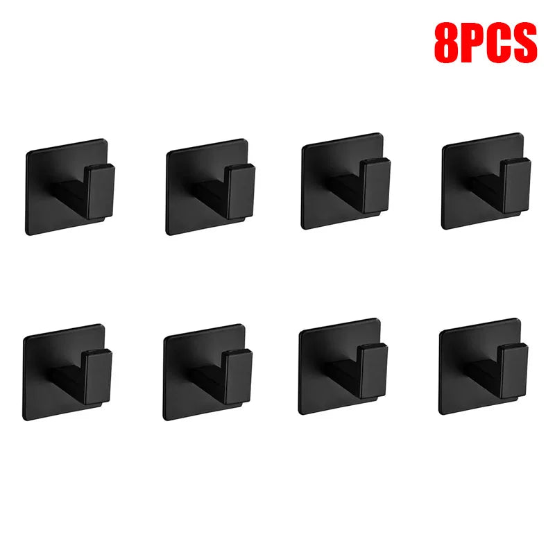 Adhesive Stainless Steel Robe Hooks
