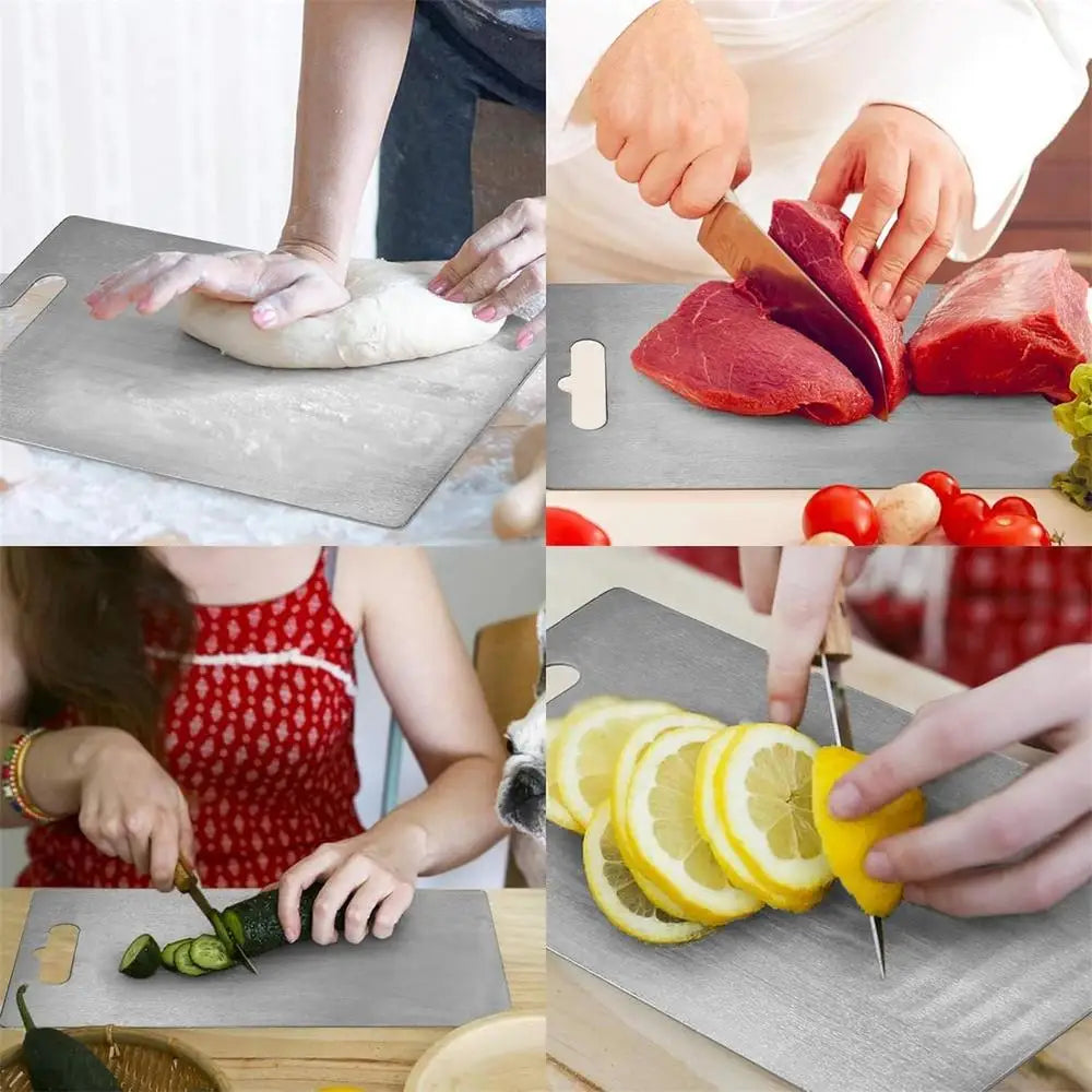 Double-Sided Metal Chopping Board