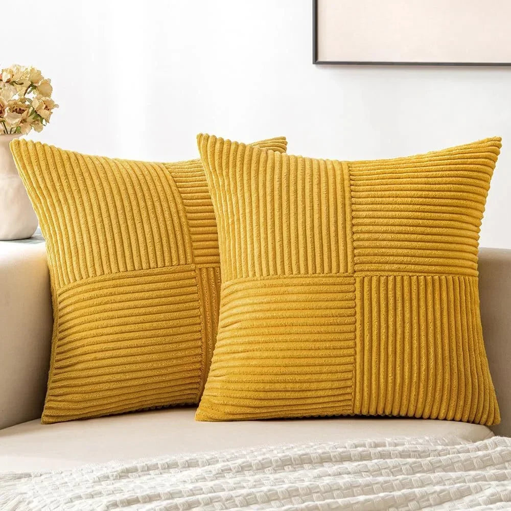 Ribbed Corduroy Cushion Cover