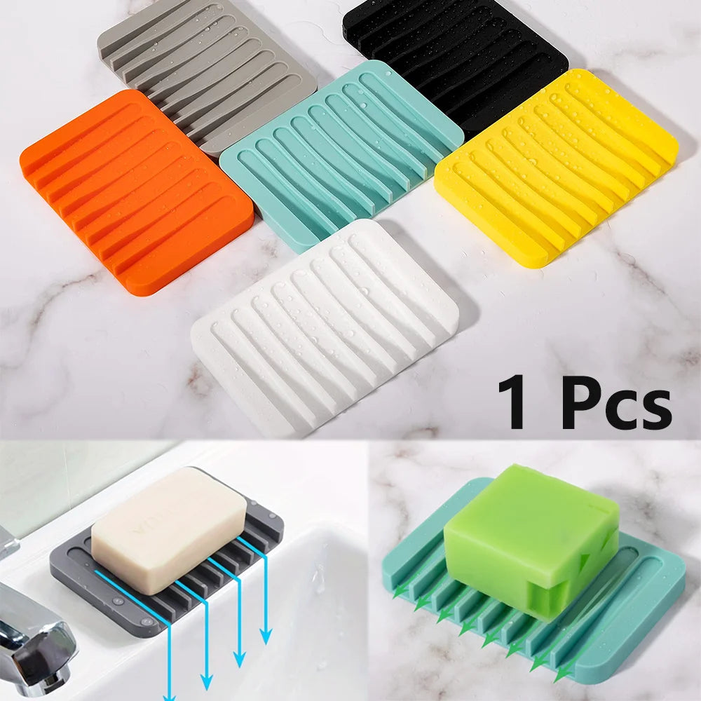 Self-Draining Silicone Soap Dish