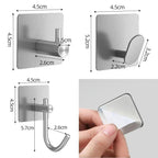 Adhesive Stainless Steel Robe Hooks