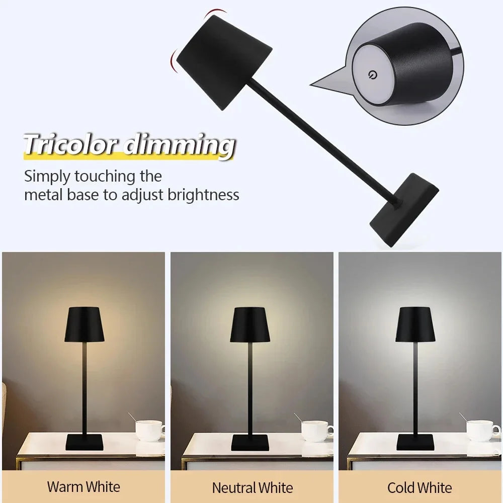 Cordless Rechargeable Table Lamp