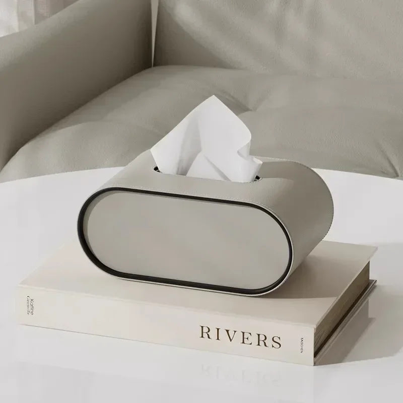 Minimalist Oval Tissue Box Cover