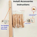 Scandinavian Wooden Wall Coat Rack