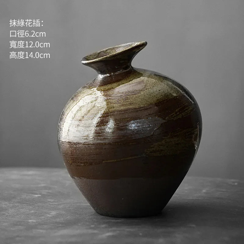 Matte Black Stone-Effect Sculptural Vase