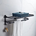 Folding Aluminium Towel Rack with Hook
