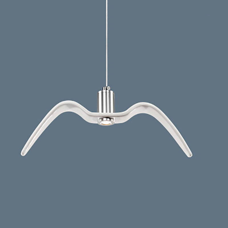 Contemporary Nordic Personality Wrought Iron Seagull LED Pendant Light For Living Room