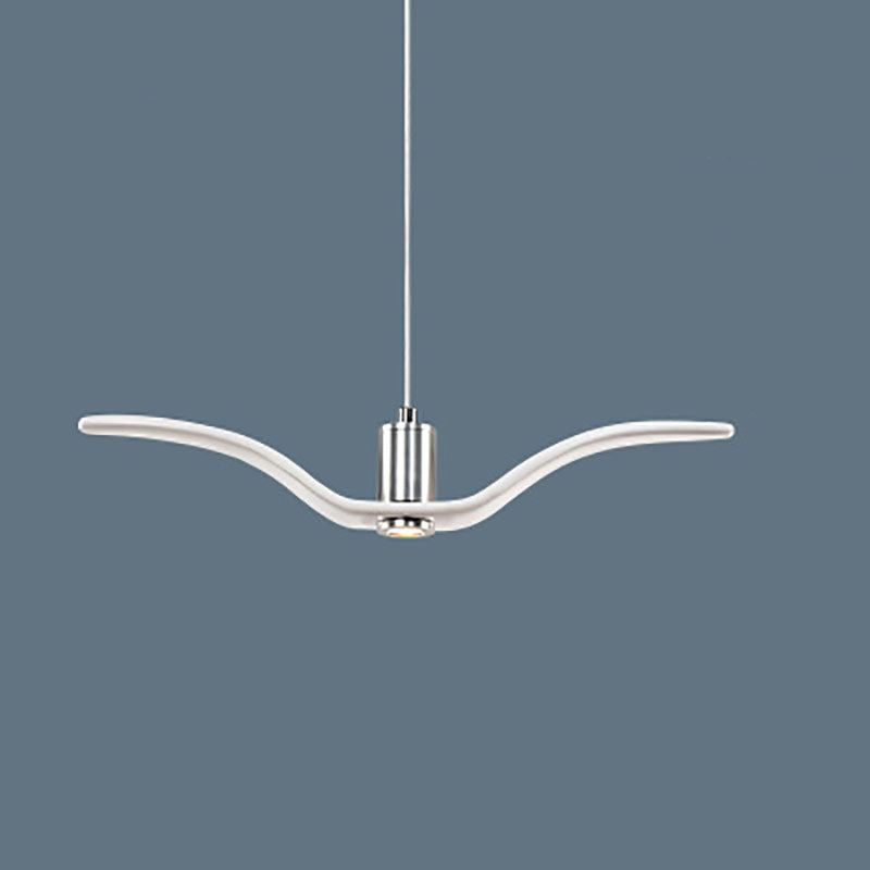 Contemporary Nordic Personality Wrought Iron Seagull LED Pendant Light For Living Room