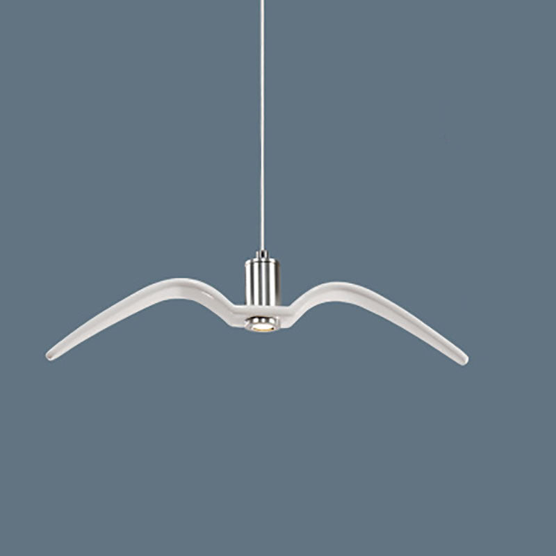 Contemporary Nordic Personality Wrought Iron Seagull LED Pendant Light For Living Room