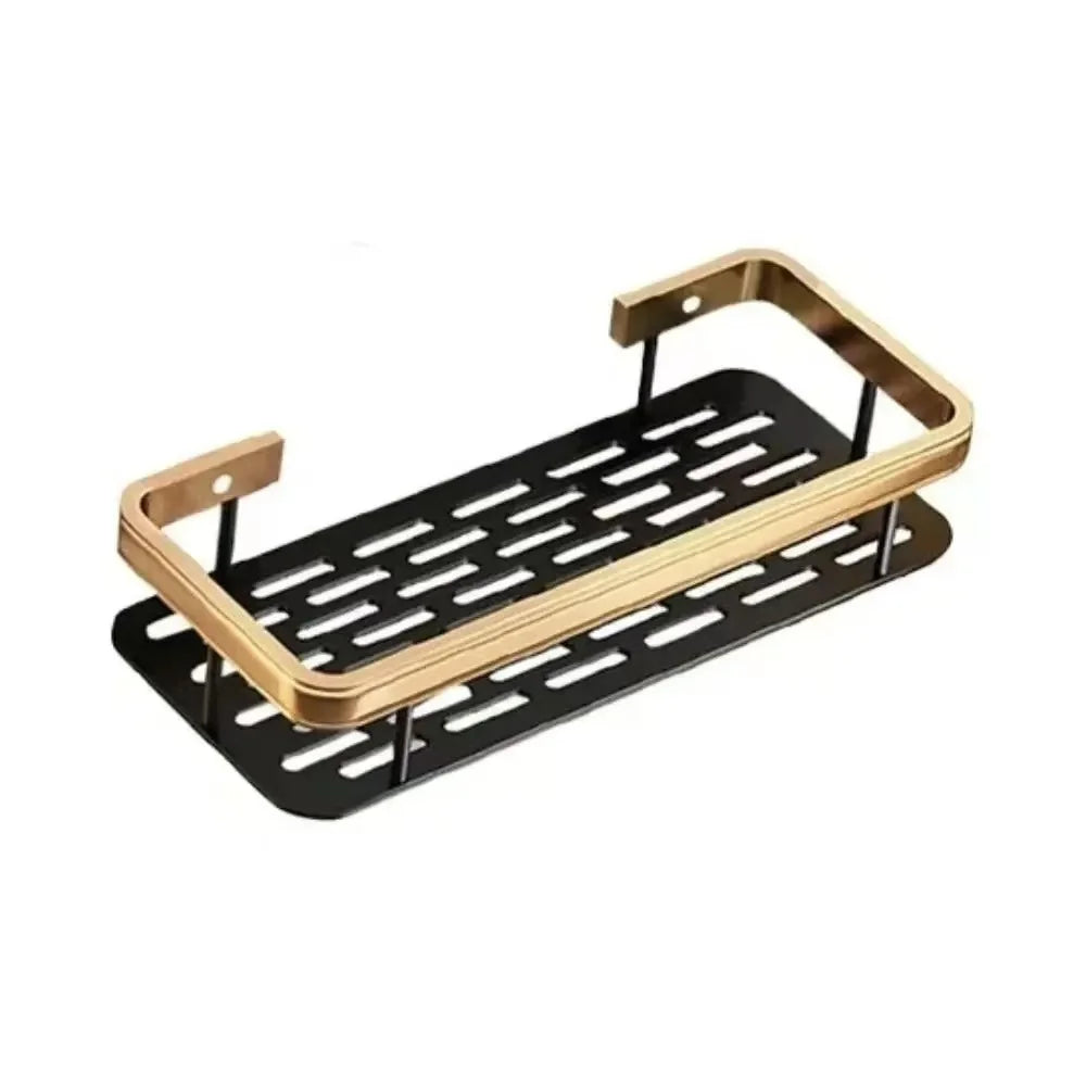 No-Drill Bathroom Corner Shelf