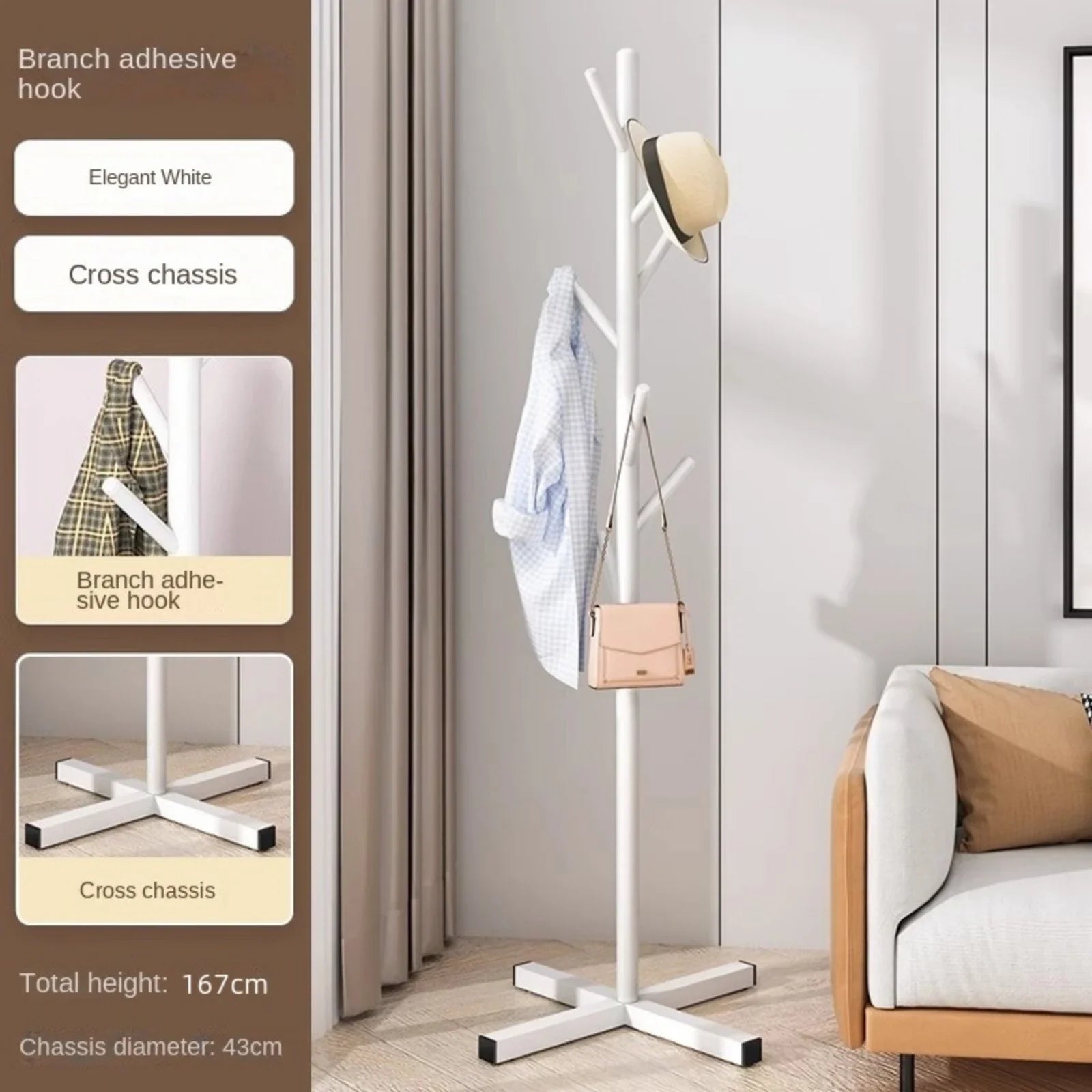 Floor-Standing Clothes Rail