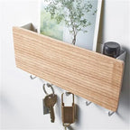 Wall-Mounted Key Rack with Hooks