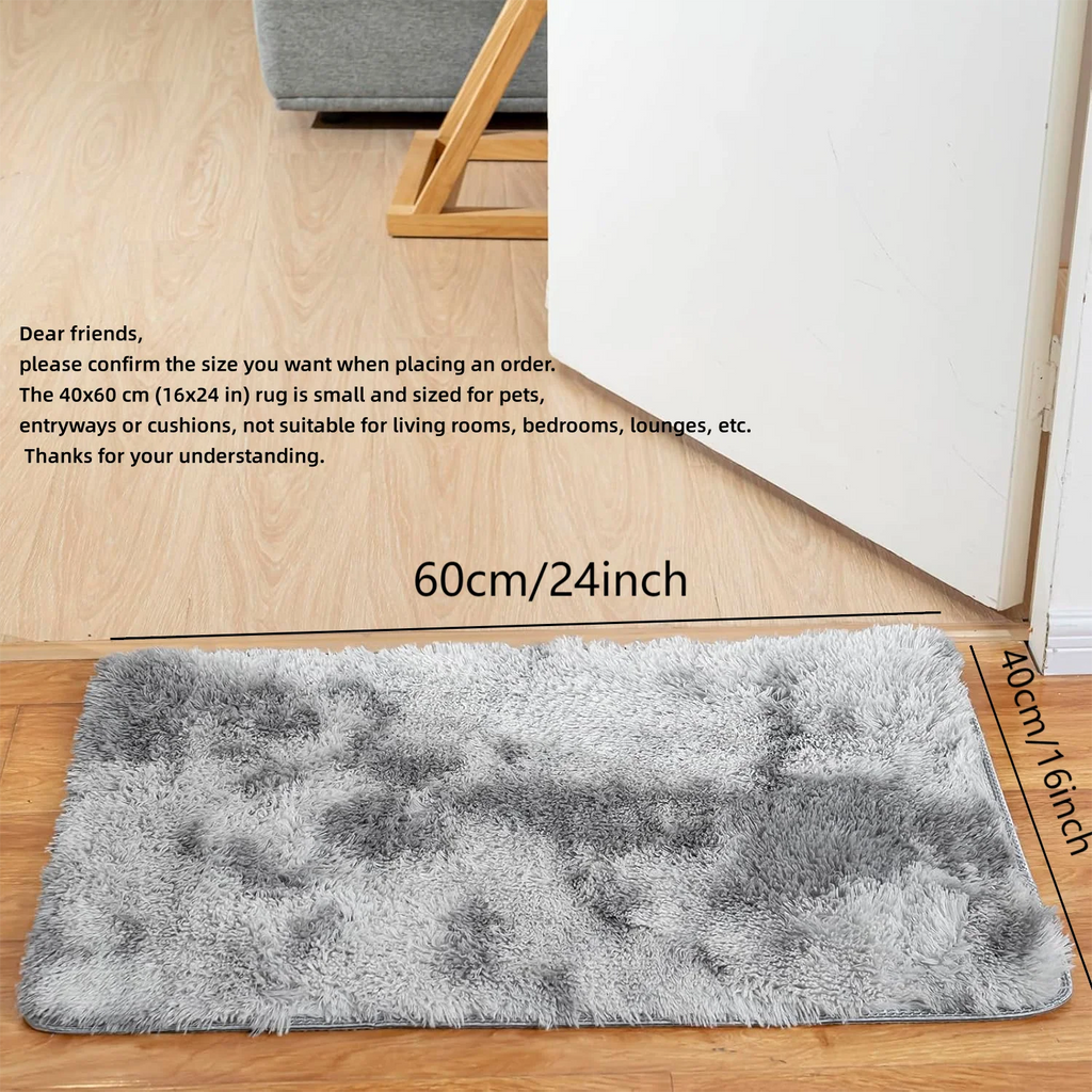 Tie-Dye Plush Shaggy Area Rug