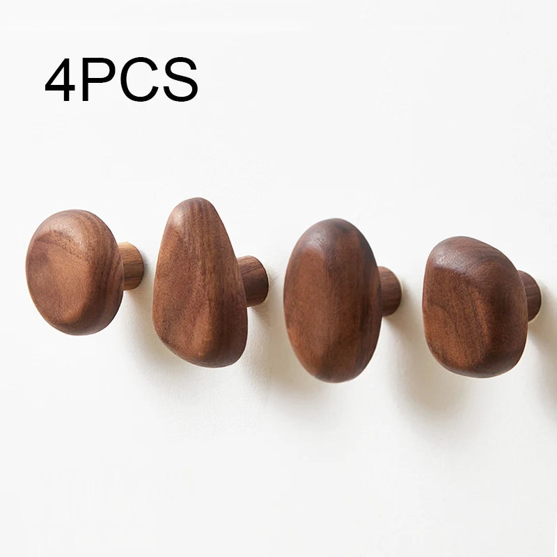 Wooden Knob Wall Hooks